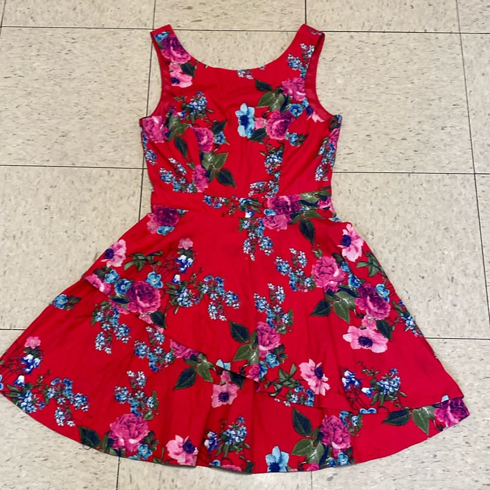 Fit and Flare Floral Mini Dress